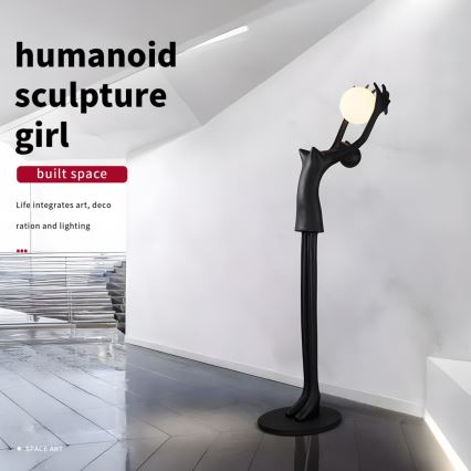 Põrandalamp SILUETTE 1xE27/25W/230V 210 cm Human Girl
