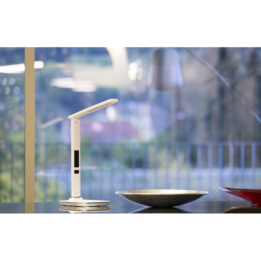 Immax 08934L - LED Laualamp ekraaniga KINGFISHER LED/9W/230V valge
