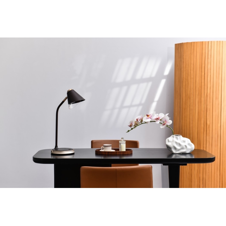 LED Hämardatav laualamp juhtmevaba laadimisega FINCH LED/9W/12/230V pruun/kuldne