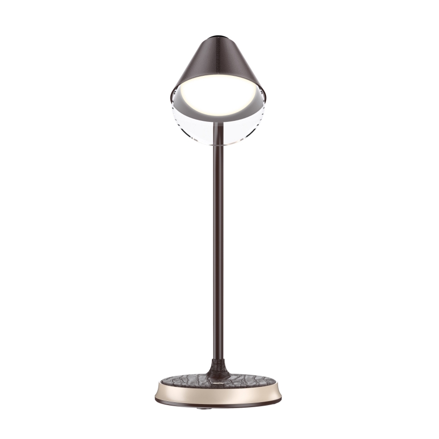 LED Hämardatav laualamp juhtmevaba laadimisega FINCH LED/9W/12/230V pruun/kuldne