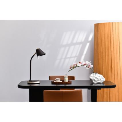 LED Hämardatav laualamp juhtmevaba laadimisega FINCH LED/9W/12/230V hall/läikiv kroom