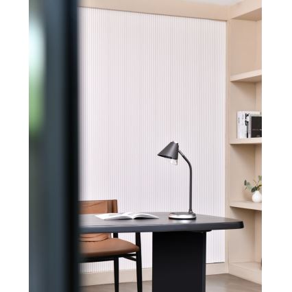 LED Hämardatav laualamp juhtmevaba laadimisega FINCH LED/9W/12/230V hall/läikiv kroom