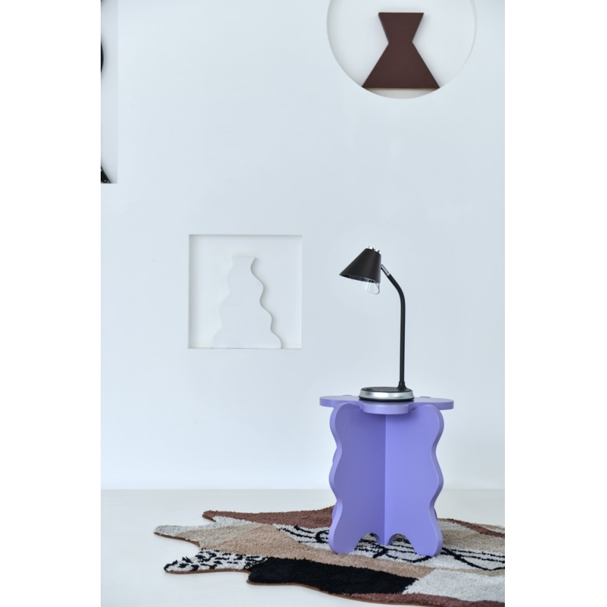 LED Hämardatav laualamp juhtmevaba laadimisega FINCH LED/9W/12/230V hall/läikiv kroom
