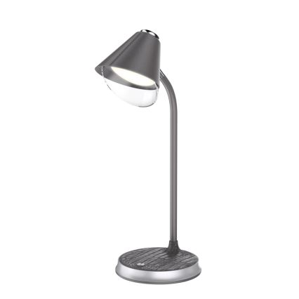LED Hämardatav laualamp juhtmevaba laadimisega FINCH LED/9W/12/230V hall/läikiv kroom