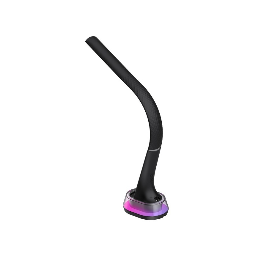LED RGB Hämardatav laualamp juhtmevaba laadimisega CORELLA LED/7W/12/230V must