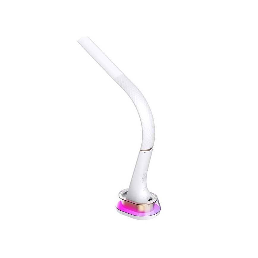 LED RGB Hämardatav laualamp juhtmevaba laadimisega CORELLA LED/7W/12/230V valge