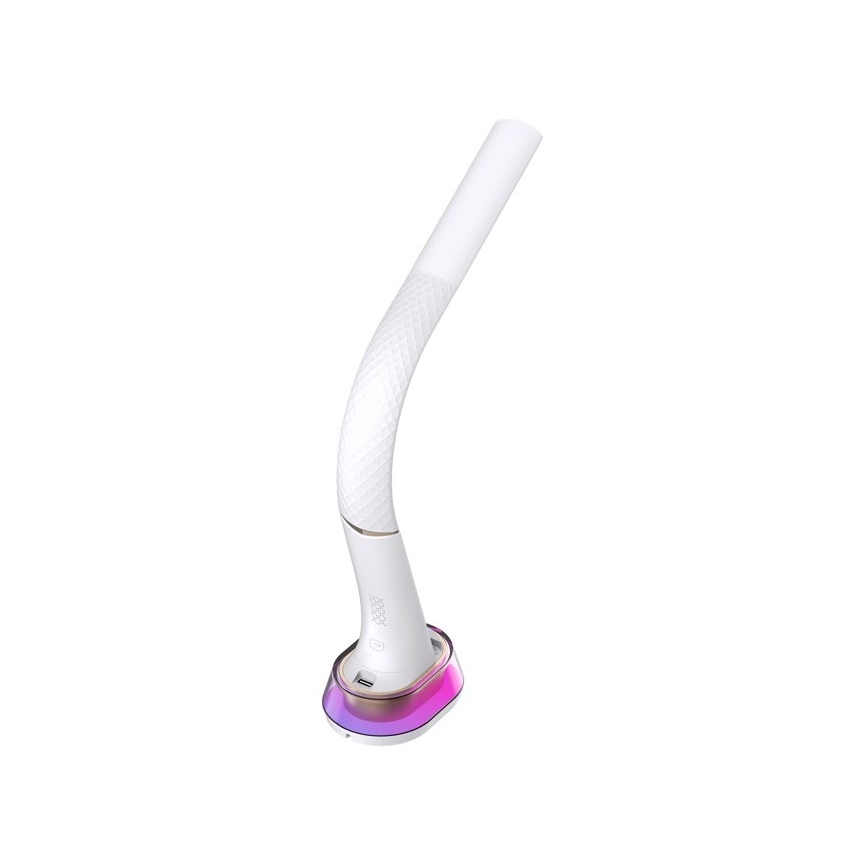 LED RGB Hämardatav laualamp juhtmevaba laadimisega CORELLA LED/7W/12/230V valge