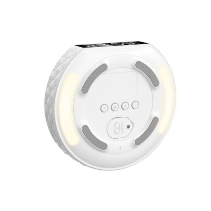 Äratuskell LCD ekraaniga ja juhtmevaba Qi laadija 27W/9V 220 mAh valge