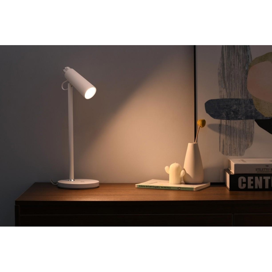 LED Hämardatav laualamp koos juhtmevaba Qi laadimisega TIT LED/12W/230V valge