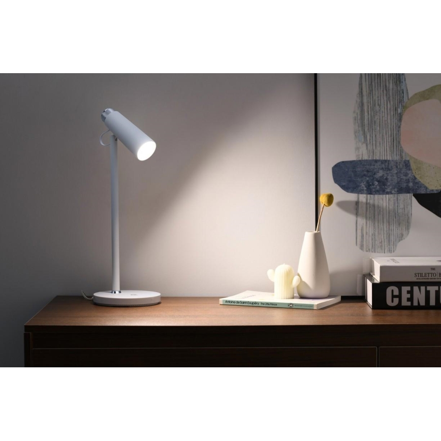 LED Hämardatav laualamp koos juhtmevaba Qi laadimisega TIT LED/12W/230V valge