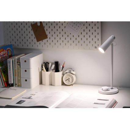 LED Hämardatav laualamp koos juhtmevaba Qi laadimisega TIT LED/12W/230V valge