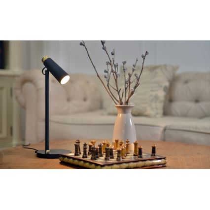 LED Hämardatav laualamp koos juhtmevaba Qi laadimisega TIT LED/12W/230V must