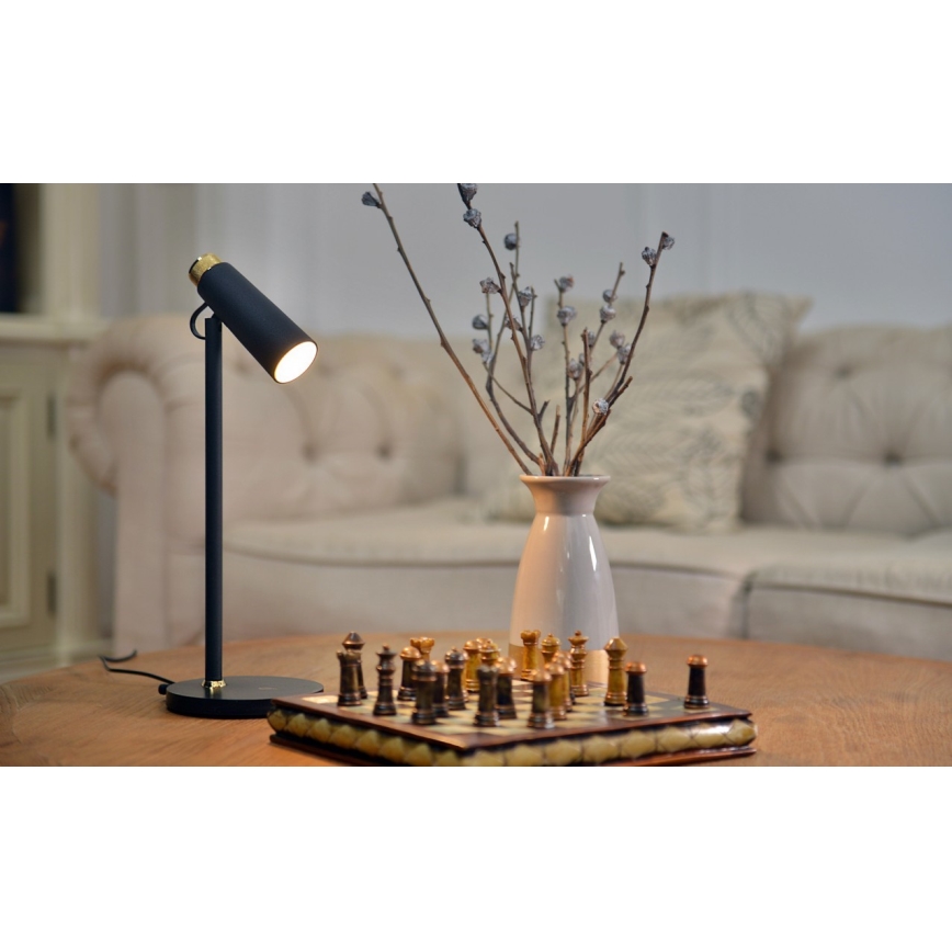 LED Hämardatav laualamp koos juhtmevaba Qi laadimisega TIT LED/12W/230V must