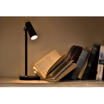 LED Hämardatav laualamp koos juhtmevaba Qi laadimisega TIT LED/12W/230V must