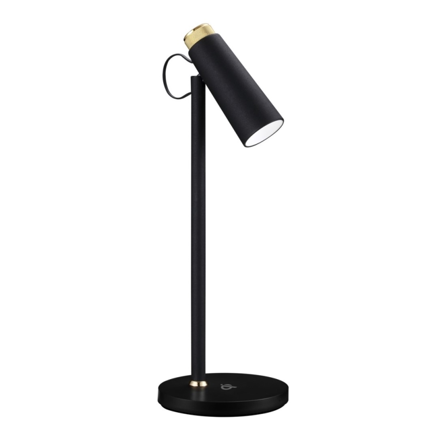 LED Hämardatav laualamp koos juhtmevaba Qi laadimisega TIT LED/12W/230V must