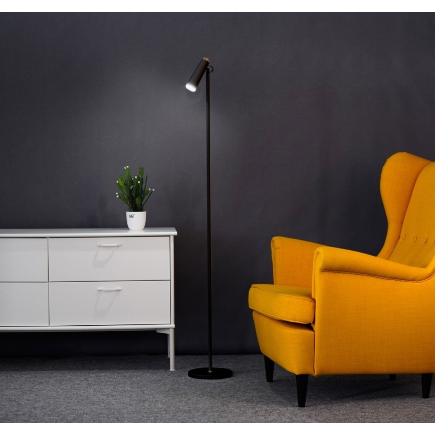 LED Hämardatav põrandalamp TIT LED/6W/230V must