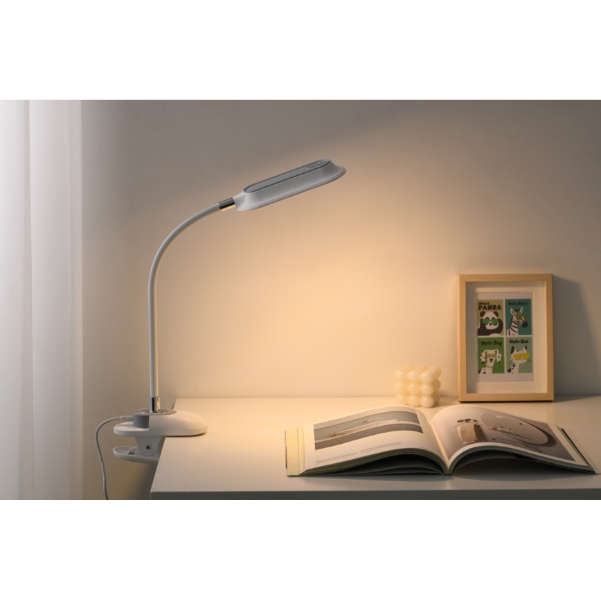 LED+CCT hämardatav laualamp klambriga CLIP LED/7,5W/230V 3000/4200/5000K valge