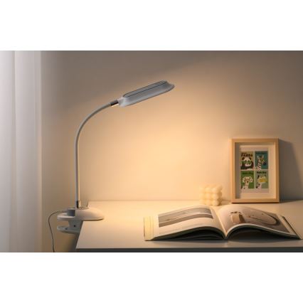 LED+CCT hämardatav laualamp klambriga CLIP LED/7,5W/230V 3000/4200/5000K valge
