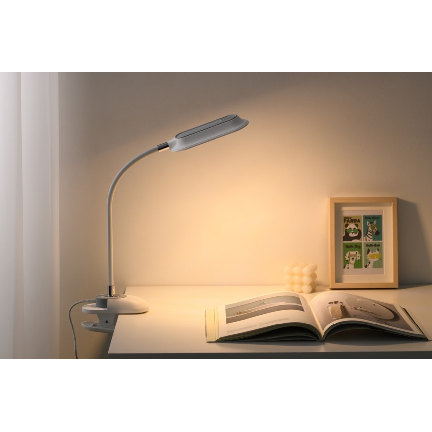 LED+CCT hämardatav laualamp klambriga CLIP LED/7,5W/230V 3000/4200/5000K valge