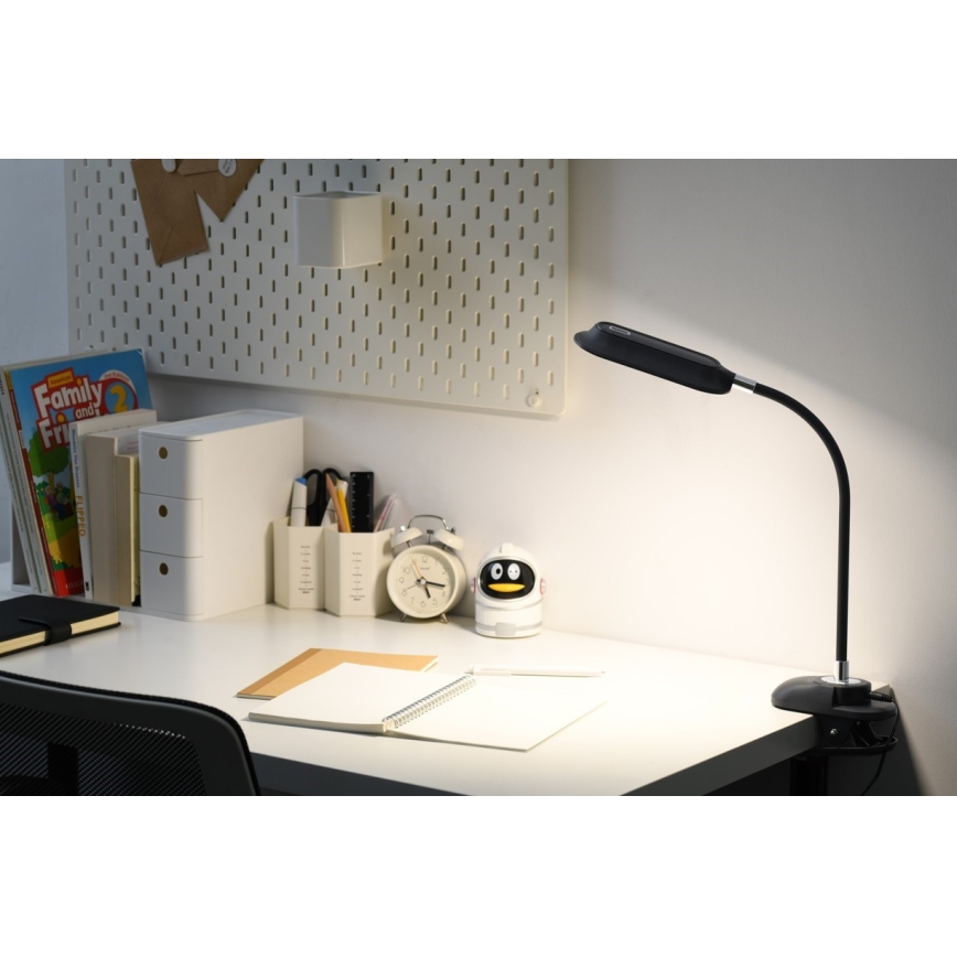 LED+CCT Hämardatav laualamp klambriga CLIP LED/7,5W/230V 3000/4200/5000K must