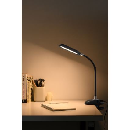 LED+CCT Hämardatav laualamp klambriga CLIP LED/7,5W/230V 3000/4200/5000K must