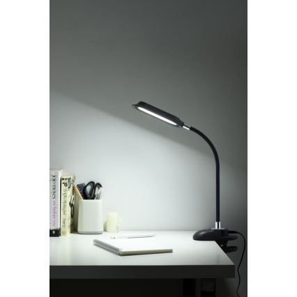 LED+CCT Hämardatav laualamp klambriga CLIP LED/7,5W/230V 3000/4200/5000K must