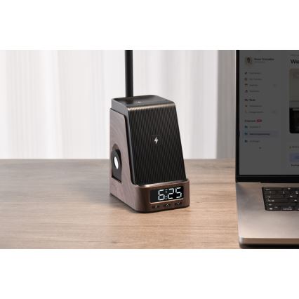 LED+CCT hämardatav laualamp traadita QI-laadimisega IDEAL LED/8W/230V 2700/4000/5000K pruun