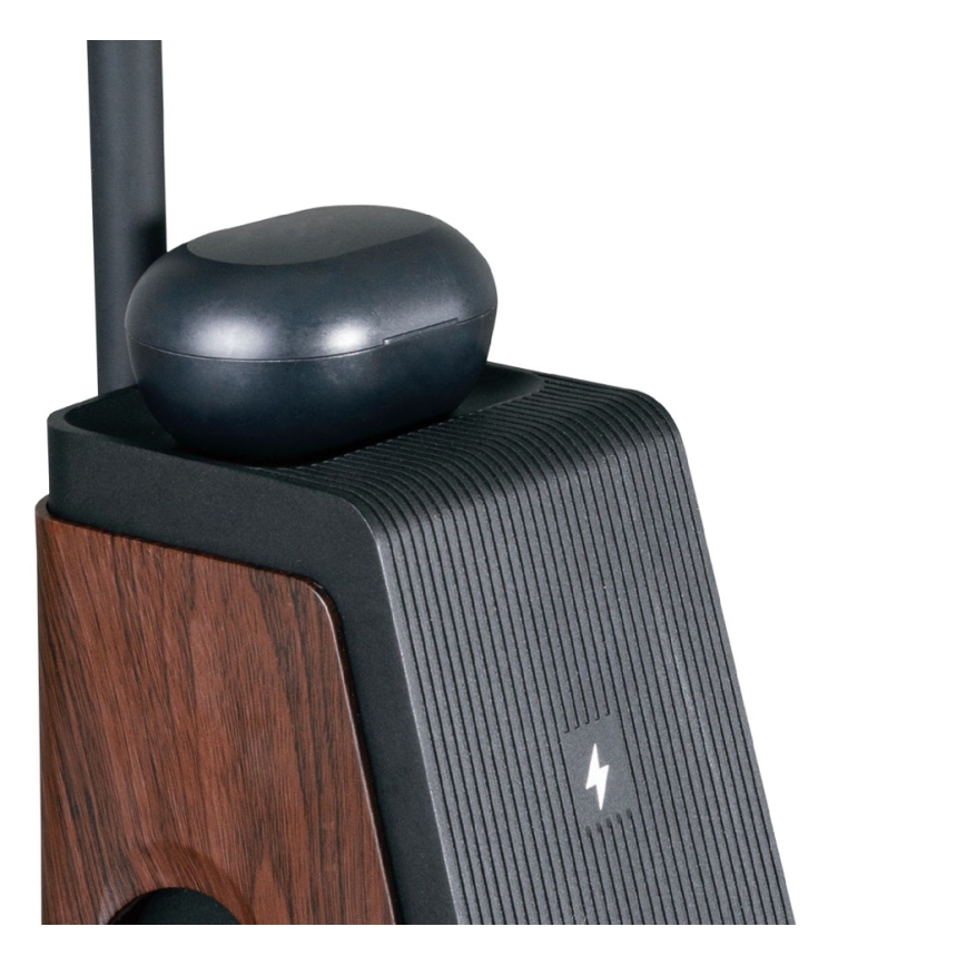 LED+CCT hämardatav laualamp traadita QI-laadimisega IDEAL LED/8W/230V 2700/4000/5000K pruun