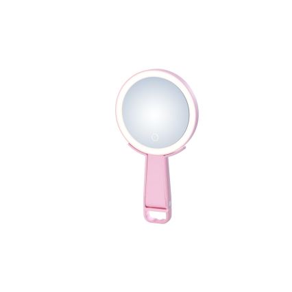 Immax 09102L - LED+CCT Hämardatav meigipeegel SWEET LED/3W/5V roosa