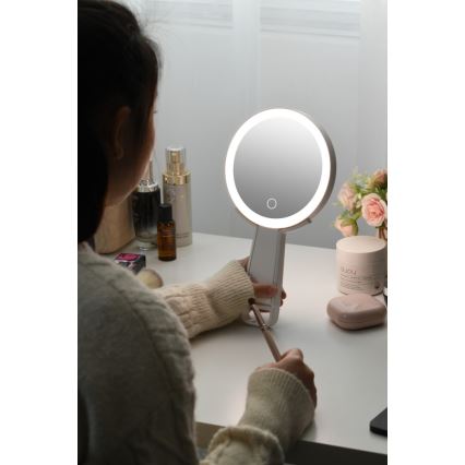 Immax 09103L - LED+CCT Hämardatav meigipeegel SWEET LED/3W/5V valge