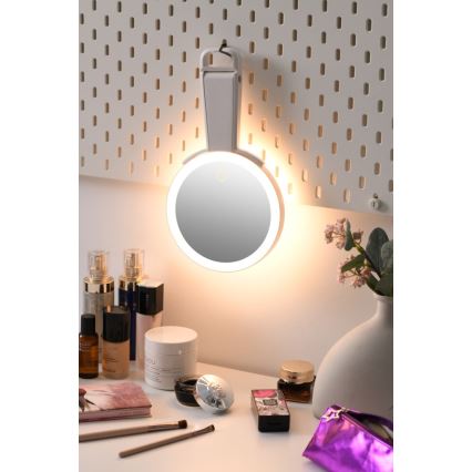 Immax 09103L - LED+CCT Hämardatav meigipeegel SWEET LED/3W/5V valge