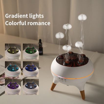 Immax 09104L - Aroomidifuser ja õhuniisutaja JELLYFISH LED/11W/5V