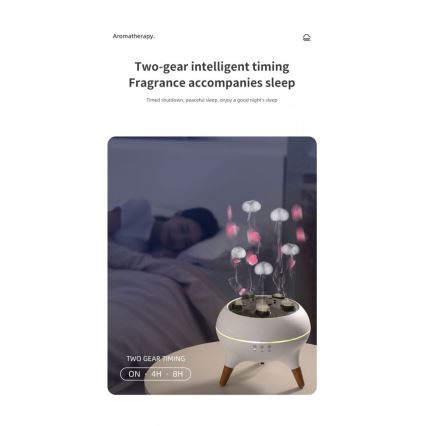 Immax 09104L - Aroomidifuser ja õhuniisutaja JELLYFISH LED/11W/5V