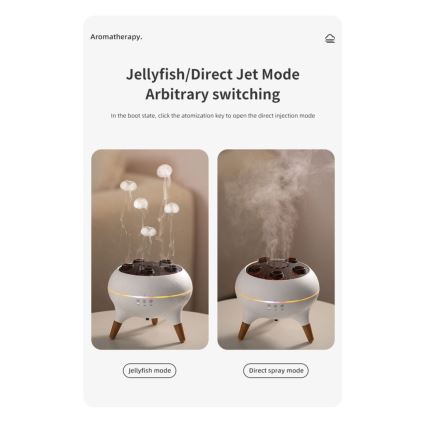 Immax 09104L - Aroomidifuser ja õhuniisutaja JELLYFISH LED/11W/5V