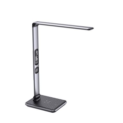 LED hämardatav laualamp LED/8,5W/230V juhtmevaba laadimisega hõbedane