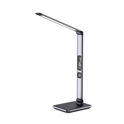 LED hämardatav laualamp LED/8,5W/230V juhtmevaba laadimisega hõbedane