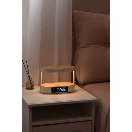 Hämardatav LED-laualamp äratuskellaga ja laadimisega TRIPLE DOCK LED/1,5W/5V