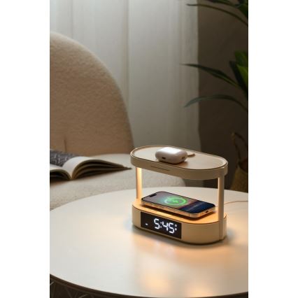 Hämardatav LED-laualamp äratuskellaga ja laadimisega TRIPLE DOCK LED/1,5W/5V