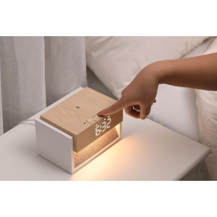CALM LED-laualamp äratuskellaga ja laadimisega 1,2W/5V