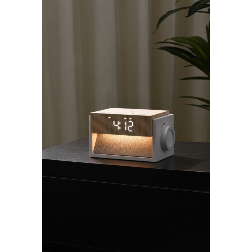 CALM LED-laualamp äratuskellaga ja laadimisega 1,2W/5V