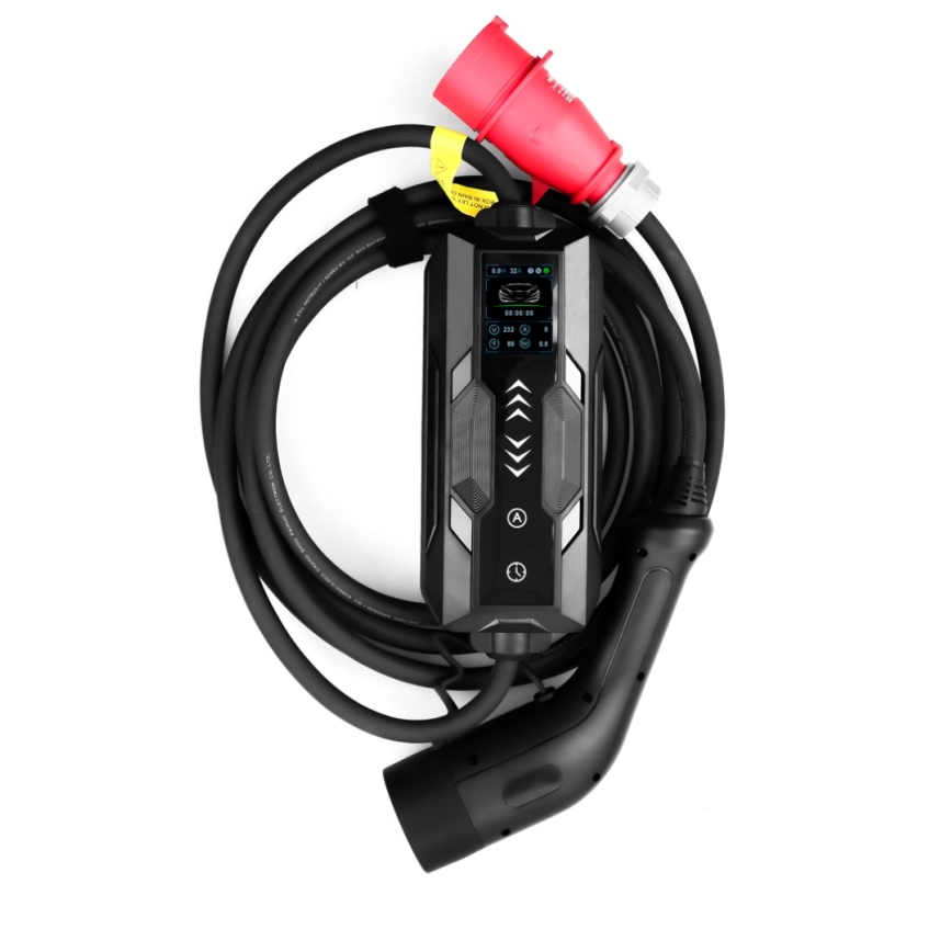 Immax - EV-laadimisjaam elektriautodele AC Type 2 16A/380V + 230V pistik, 3,7kW 5m Tuya