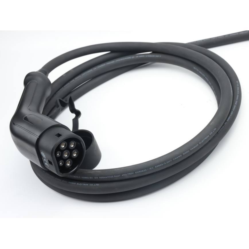 Immax - EV-laadimisjaam elektriautodele AC Type 2 16A/380V + 230V pistik, 3,7kW 5m Tuya