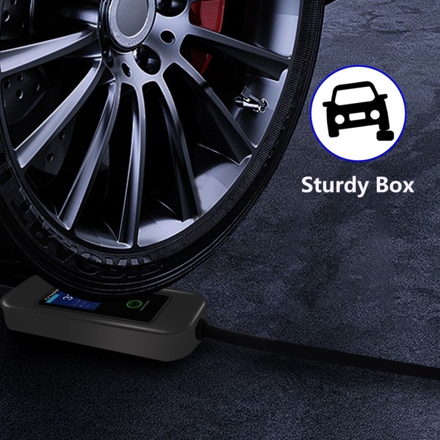Immax - EV reisi laadimisjaam elektriautodele AC Type 2 32A/380V 22kW + pistik 230V 5m Wi-Fi Tuya