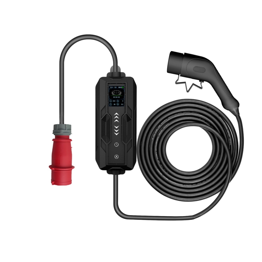 Immax - EV reisi laadimisjaam elektriautodele AC tüüp 2 32A/380V 22kW 5m + ümbris