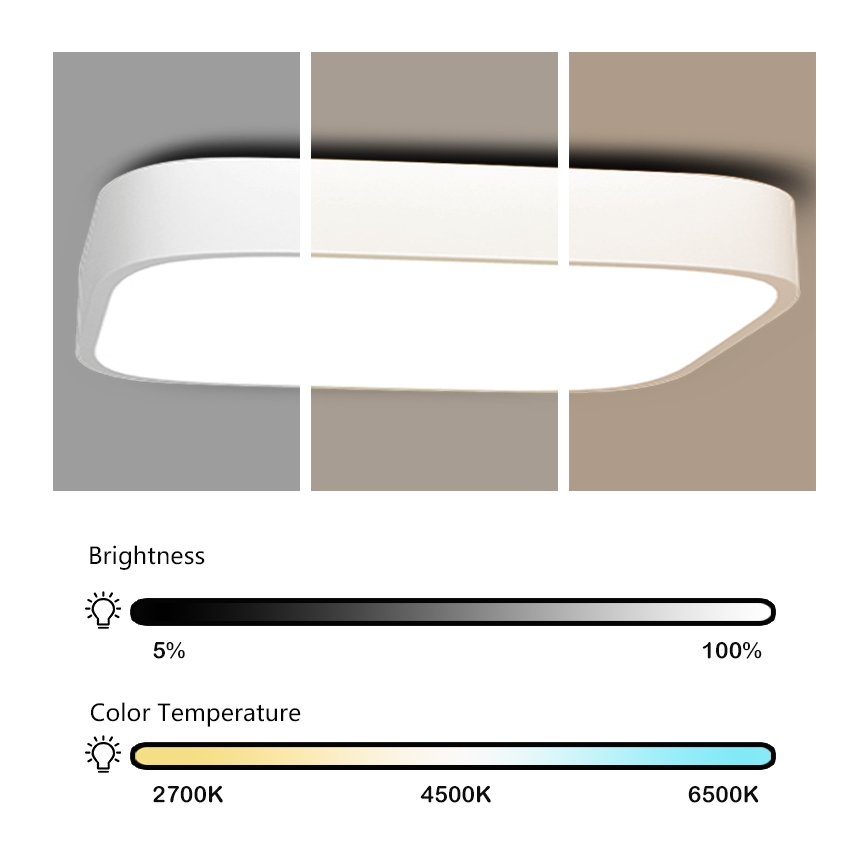 Immax NEO 07042L - LED Hämardatav laevalgusti RECUADRO LED/67W/230V + Pult Tuya