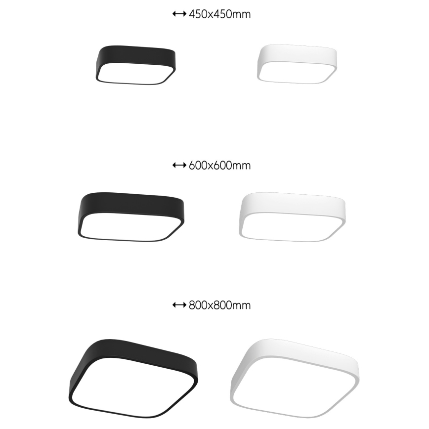 Immax NEO 07042L - LED Hämardatav laevalgusti RECUADRO LED/67W/230V + Pult Tuya