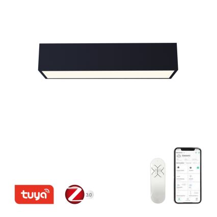 Immax NEO 07074-60 - LED Hämardatav laevalgusti CANTO LED/34W/230V must Tuya + kaugjuhtimispult