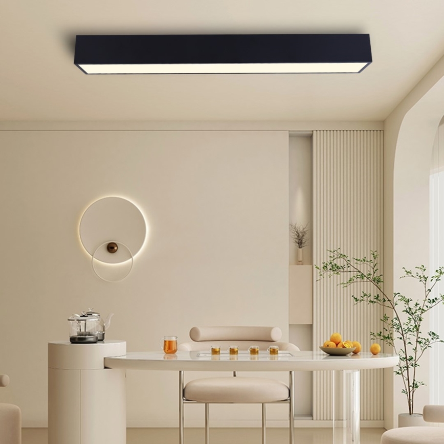 Immax NEO 07074-90 - LED Hämardatav laevalgusti CANTO LED/50W/230V must Tuya + kaugjuhtimispult