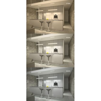 Immax NEO 07076L - LED Hämardatav lühter, must LISTON LED/18W/100-240 Tuya + Pult