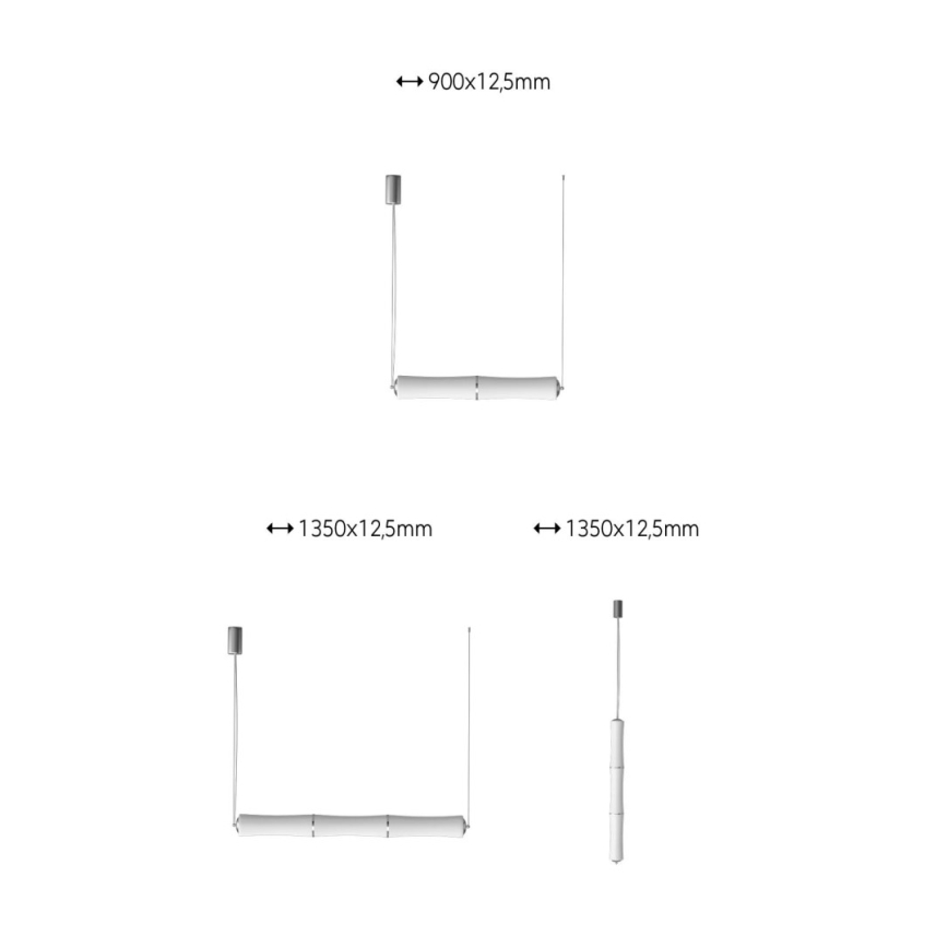 Immax NEO 07102L - LED Hämardatav lühter BAMBOOS LED/30W/230V 90 cm Tuya + pult